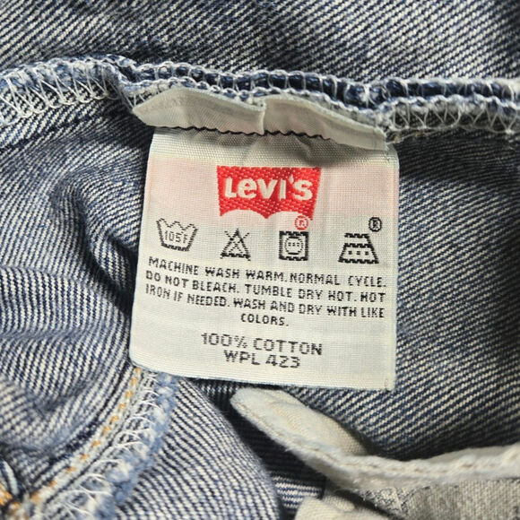 Levi's 501 XX Men's Button Fly 40x30 Blue Jeans Red Tag Mexico Distressed VTG - Picture 10 of 14